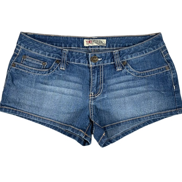 Ubfree & YMI size 9 shorts bundle - jean & blue/white striped colors GUC - Picture 9 of 16